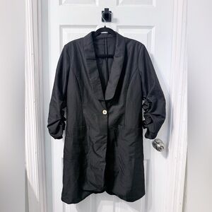 Long Line Women’s Black Women's Blazer Coat